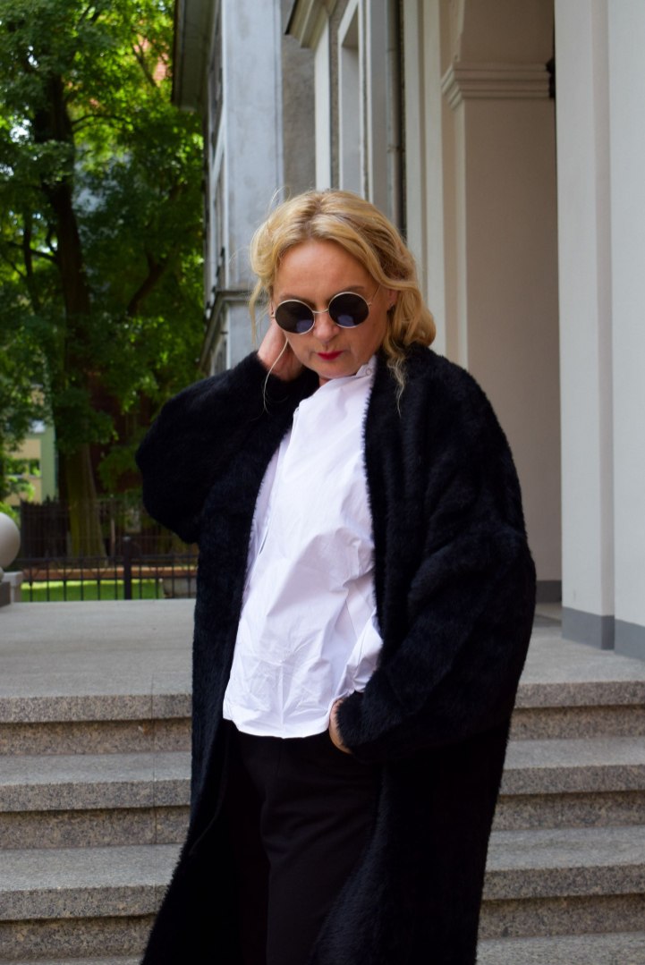 Płaszcz alpaka ALISON czarny Płaszcz alpaka ALISON czarny