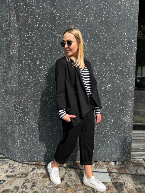 Żakiet POLO Wendy Trendy czarny Żakiet POLO Wendy Trendy czarny