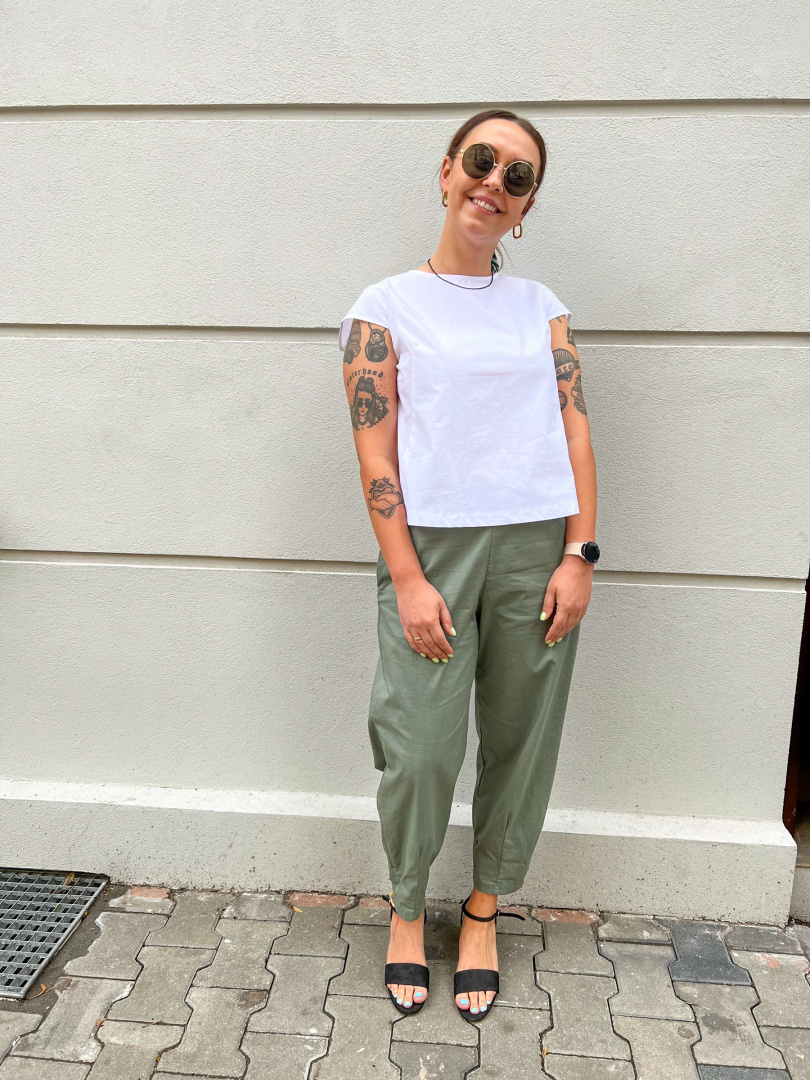 Spodnie IWO Wendy Trendy khaki płócienne Spodnie IWO Wendy Trendy khaki płócienne