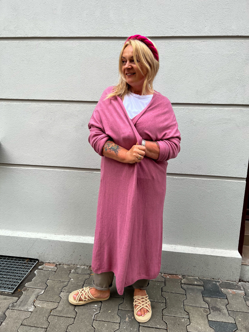 Sweter Kardigan ALASKA różany Sweter Kardigan ALASKA różany
