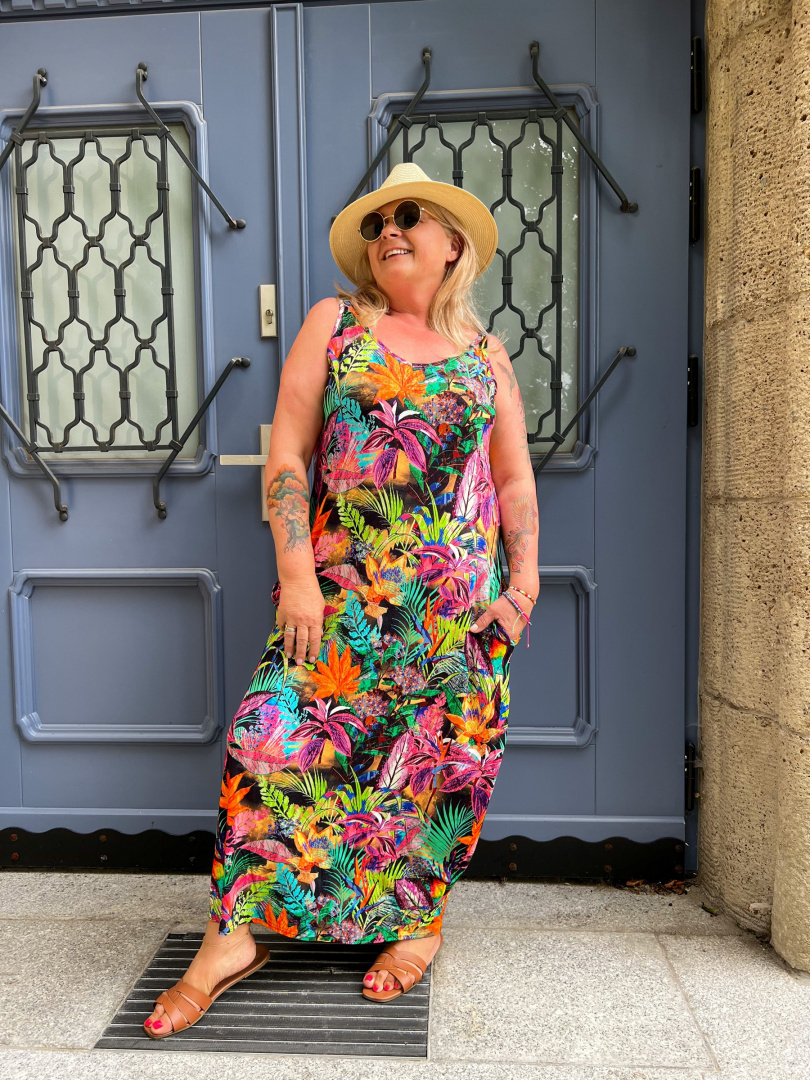 Sukienka FABRI tropical black Sukienka FABRI tropical black