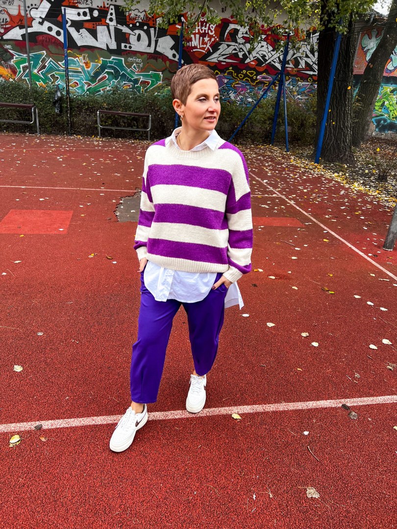 Sweter LOTTA fiolet Sweter LOTTA fiolet