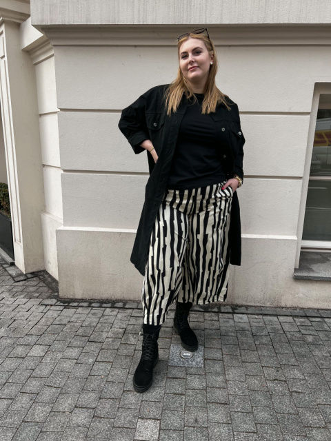 Spodnie Kuloty PULO Wendy Trendy zygzak Spodnie Kuloty PULO Wendy Trendy zygzak