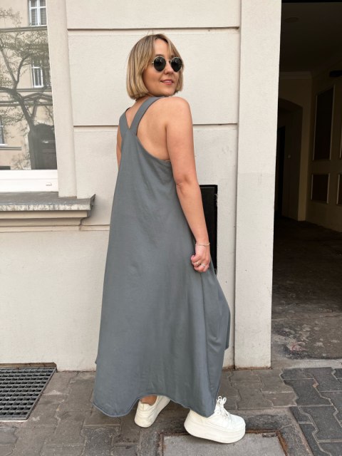 szara sukienka szara sukienka