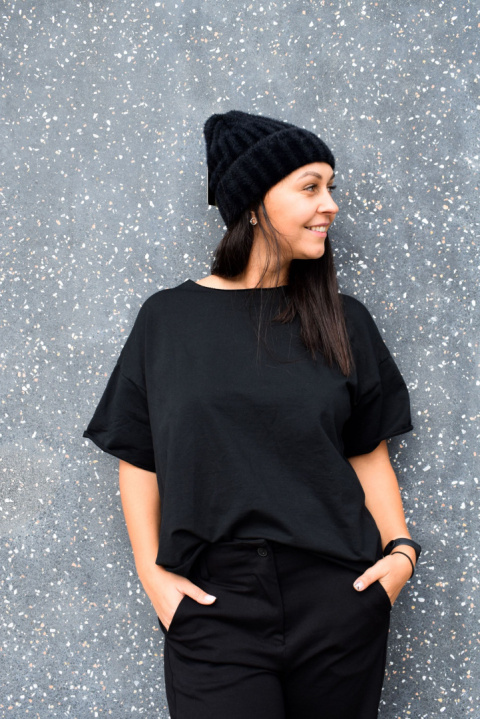 Bluzka Bluza FIDŻI czarna Wendy Trendy Bluzka Bluza FIDŻI czarna Wendy Trendy