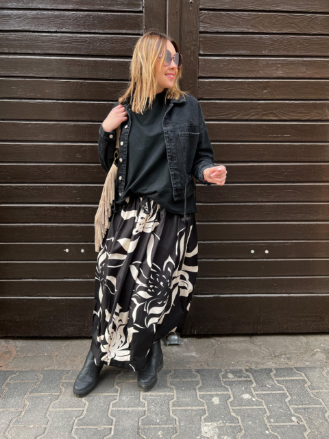 Bluzka Bluza FIDŻI czarna Wendy Trendy Bluzka Bluza FIDŻI czarna Wendy Trendy