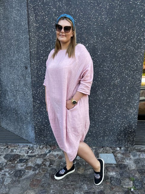 Sukienka JAJKO len puder Sukienka JAJKO len puder