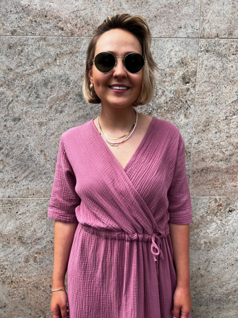 Sukienka MARISA mleczna malina Sukienka MARISA mleczna malina