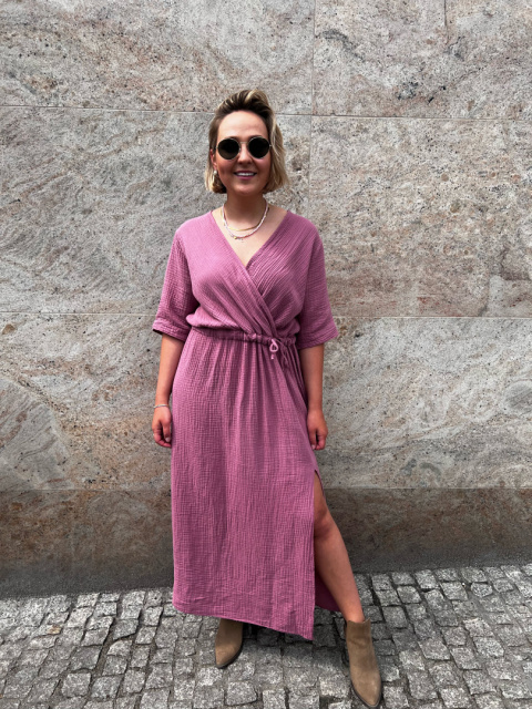 Sukienka MARISA mleczna malina Sukienka MARISA mleczna malina
