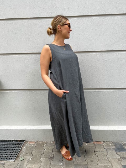 Sukienka STELLA grafit Wendy Trendy Sukienka STELLA grafit Wendy Trendy