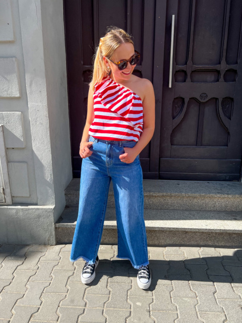 Bluzka TAYLOR paski czerwień Bluzka TAYLOR paski czerwień