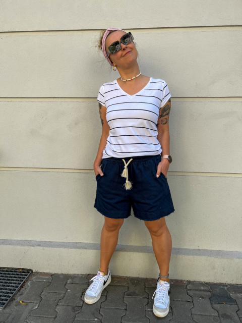 Spodnie shorty IRINA granat Spodnie shorty IRINA granat