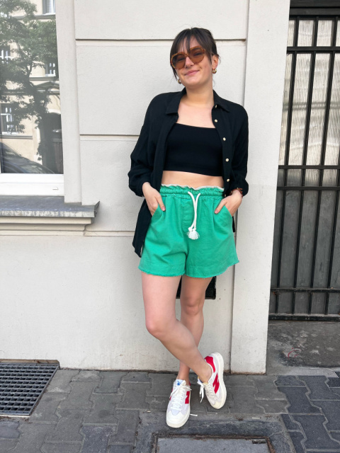Spodnie shorty IRINA zieleń Spodnie shorty IRINA zieleń