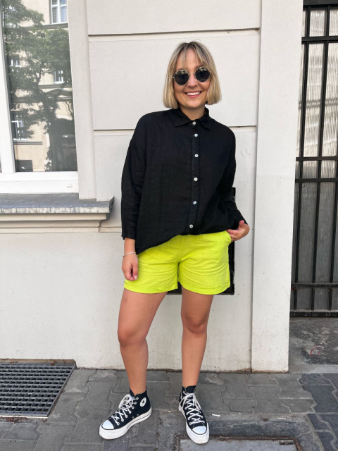 Spodnie shorty LUNA limonka Spodnie shorty LUNA limonka