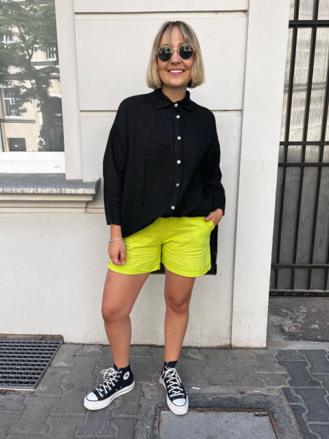 Spodnie shorty LUNA limonka Spodnie shorty LUNA limonka